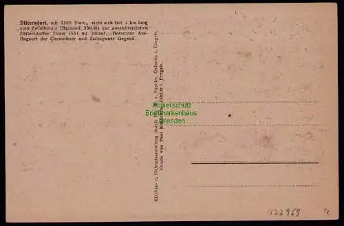 172959 AK Dittersdorf Zwönitztal Erzgeb. Alte Neue Schule Kirche Pfarre