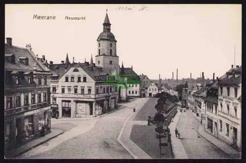 173689 AK Meerane Neumarkt 1910 Modenhaus Paul Scholze