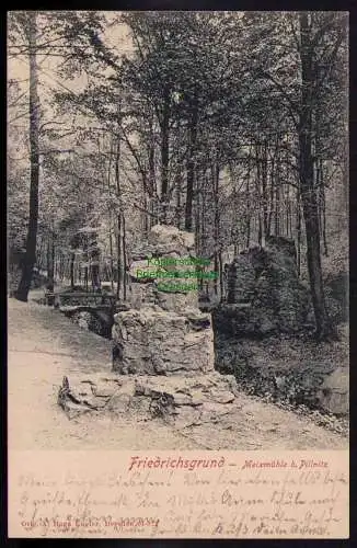 173692 AK Friedrichsgrund 1903 Meixmühle bei Pillnitz