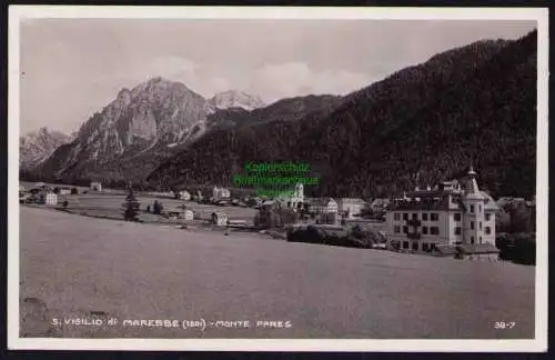 173935 AK St. Vigil San Vigilio di Marebbe Monte Pares Bolzano 1931 Fotokarte