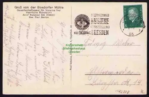 173828 AK Boxdorfer Mühle bei Radebeul 1930