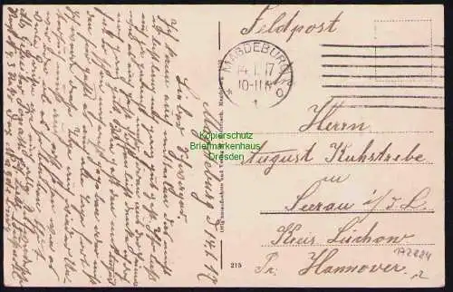 173884 AK Magdeburg Hauptpost 1917 Feldpost