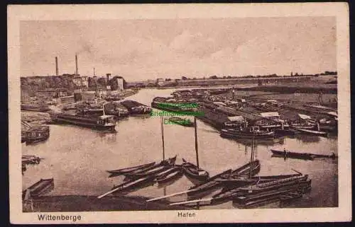 173814 AK Wittenberge Hafen 1921