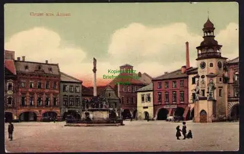 173865 AK Hostinne Arnau Kr. Trautenau Marktplatz um 1915