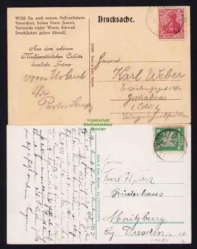 173811 2 AK Schloss Colditz i. Sa. 1920 1924