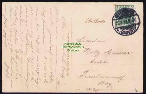 173867 AK Offenburg Baden Rathaus Drake Denkmal 1913