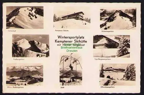 173779 AK Ofterschwang über Immenstadt 1963 Wintersportplatz Kemptener Skihütte