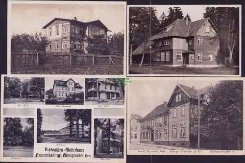 174825 4 AK Elbingerode i Harz 1932 Haus Sonneneck  Birke Diakonissen Mutterhaus