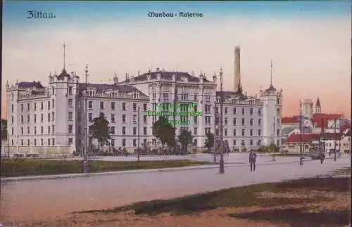 174803 AK Zittau Mandau Kaserne 1913