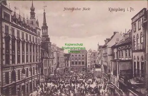 174650 AK Königsberg i. Pr. Altstädtischer Markt um 1910