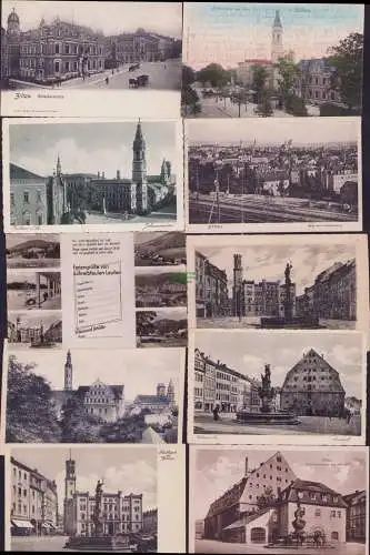 174809 10 AK Zittau Haberkornplatz Lückendorf Waltersdorf Oybin Jonsdorf ab 1904
