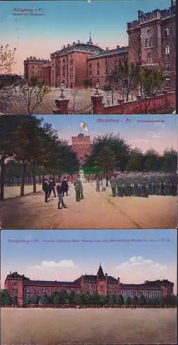 174662 3 AK Königsberg i. Pr. 1916 Kaserne Steindamm Kronprinzkaserne Infanterie