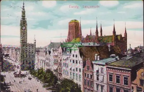 174711 AK Danzig 1912 Langemarkt
