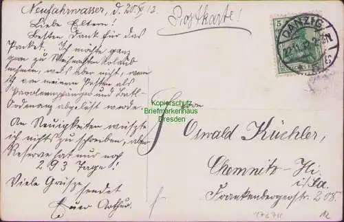 174711 AK Danzig 1912 Langemarkt