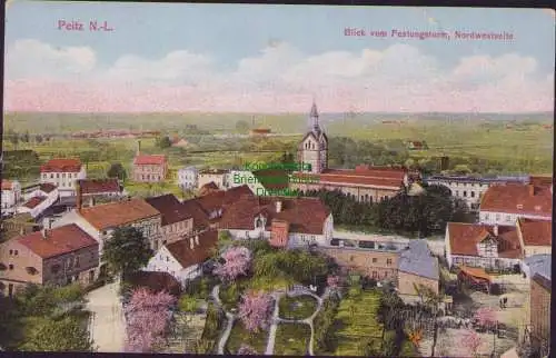 174765 AK Peitz N.-L. 1934 Blick vom Festungsturm Nordwestseite