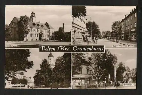 20635 AK Velten Krs. Oranienburg Rathaus Gustav Gersinski Str. Bahnstraße 1963