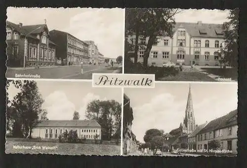 20616 AK Pritzwalk Bahnhofstraße Kulturhaus Grünstraße Postamt 1967
