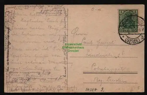 20587 AK Forsthaus  Miegel bei Fürstenwalde Spree 1915