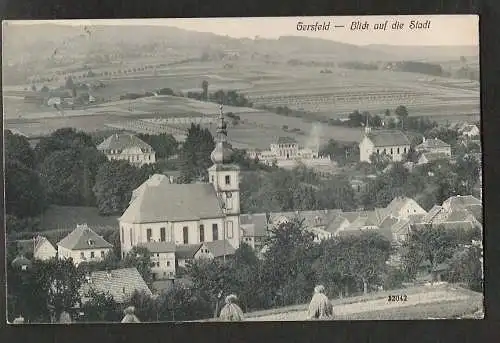 20462 AK Gersfeld Rhön 1910 Blick auf die Stadt Kirche