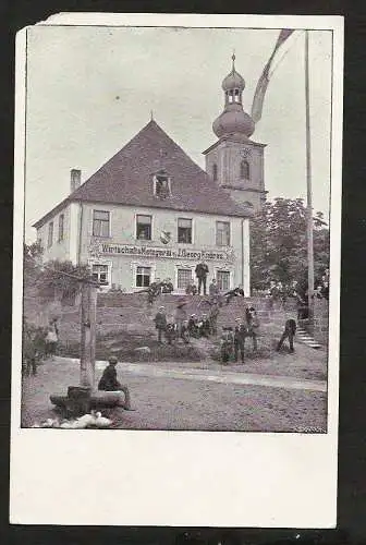 20922 AK Wirtschaft Metzgerei Georg Endres um 1910 Husum ??? Forchheim ???