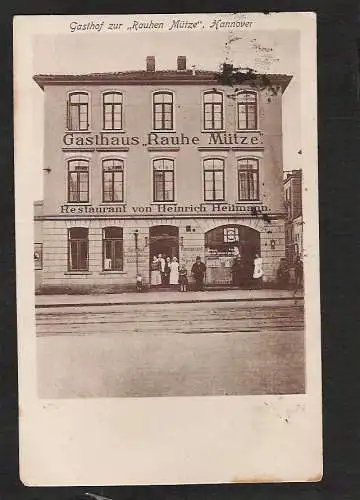 21505 AK Hannover Gasthof zur Rauhen Mütze H. Heitmann Nikolaistraße 6 1931