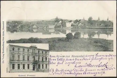 23326 AK Neuwedell Kaiserl. Postamt 1902, gelaufen