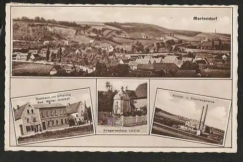 24523 AK Mertendorf Gasthof zur Erholung Immisch Klinker und Steinzeugwerke 1940