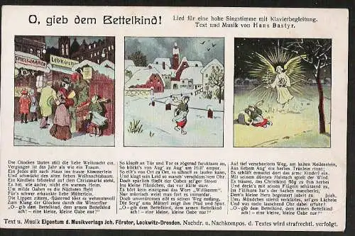 25258 AK Weihnachsmarkt Christkind Engel Musikverlag Förster Lockwitz Dresden