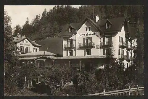 25426 AK Berchtesgaden Hotel Restaurant Schwabenwirt 1928 Gaststätte Gasthof