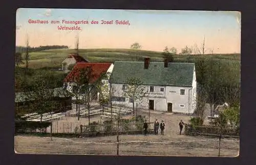27413 AK Wetzwalde Václavice Gasthaus zum Fasangarten