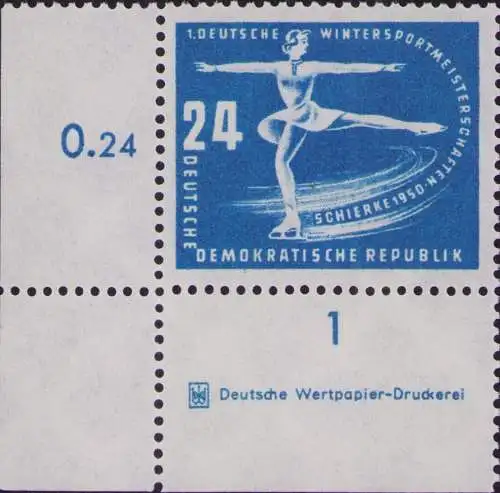 2932 DDR **  247 DV Erste Wintersportmeisterschaften der DDR Schierke