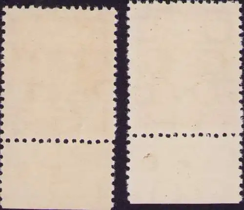 3311 DDR **  2x 331 va XII 2 Farbtöne DV Farbpunkt auf Unterrand RZ 5