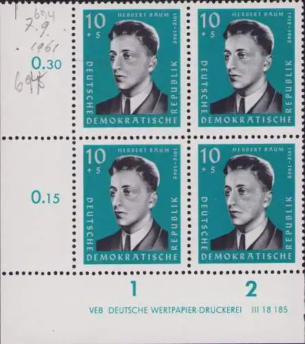 3271 DDR **  850 DV im Viererblock