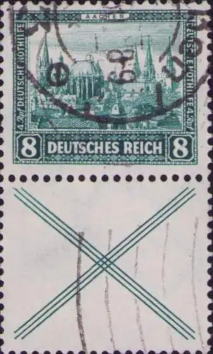 3538 DR Zdr. Zusammendruck Nothilfe 1930 S 80 gestempelt