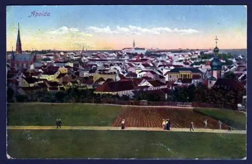 35657 AK Apolda Totale Feld Kirche Stadtrand um 1915