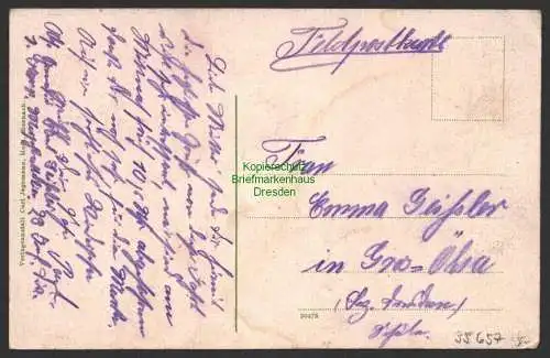 35657 AK Apolda Totale Feld Kirche Stadtrand um 1915