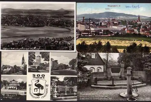 36577 4 AK Neugersdorf Panorama 1916 Kottmarberg Baude b. Walddorf Büttnerborn