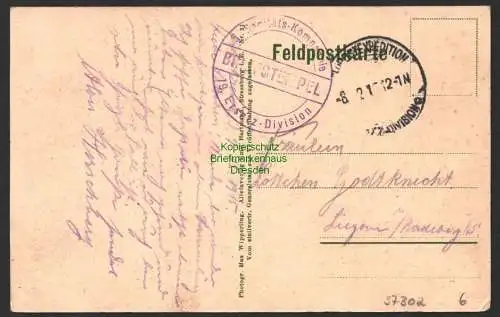 37302 AK Angomont Kirche westl. Kriegsschauplatz 1915
