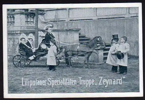 37615 AK Liliputaner Truppe Zeynard vor 1906