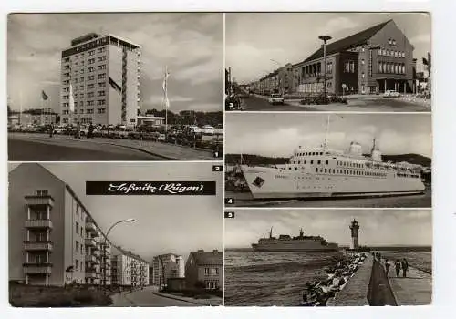 38640 AK Saßnitz Rügen 1973 Rügen-Hotel Am Cafe Stubnitz Fährschiff Skane