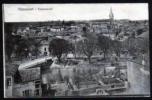 37566 AK Thiaucourt Elsass Panorama Feldpost 1916