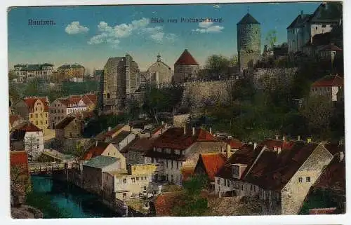 38658 AK Bautzen 1915 Feldpost Blick vom Proitzschenberg