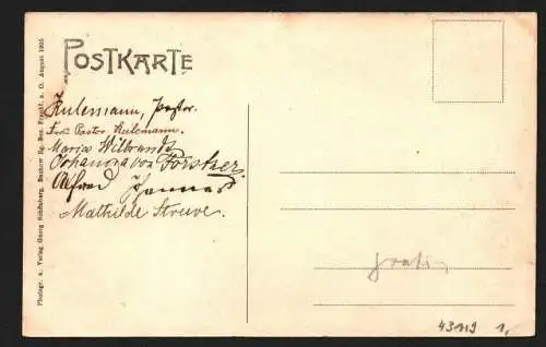43119 AK Buckow Märk Schweiz Wilhelmshöhe 1905