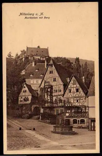 43405 AK Miltenberg am Main Markt 1910 Burg Fachwerk
