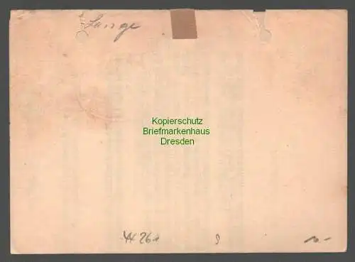 44261 Faltbrief Formular Gebühr bezahlt 1947 Finanzamt Löbau an Bürgermeister