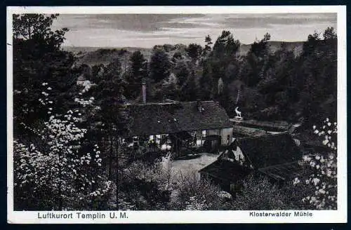 43973 AK Templin U.M. 1936 Klosterwalder Mühle