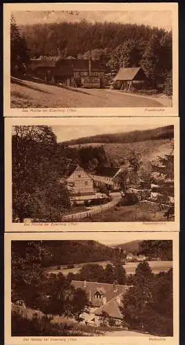 44589 3 AK Mühltal bei Eisenberg Thür. Froschmühle Naupoldsmühle Walkmühle