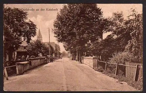 48511 AK Herste i. Westf. 1929 Bad Driburg Dorfstraße an der Katzbach