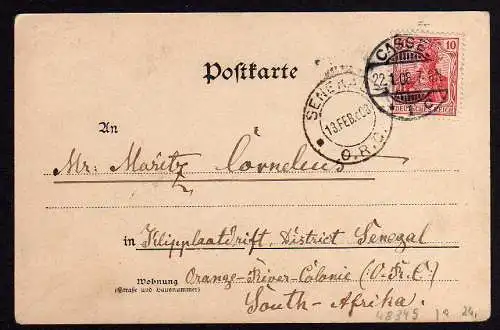 48349 AK Bischhausen Reg. Bez. Kassel 1908 nach Südafrika Amtsgericht Boyneburg