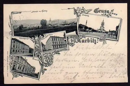 48295 AK Karbitz Chabarovice Turnhalle Schule 1900